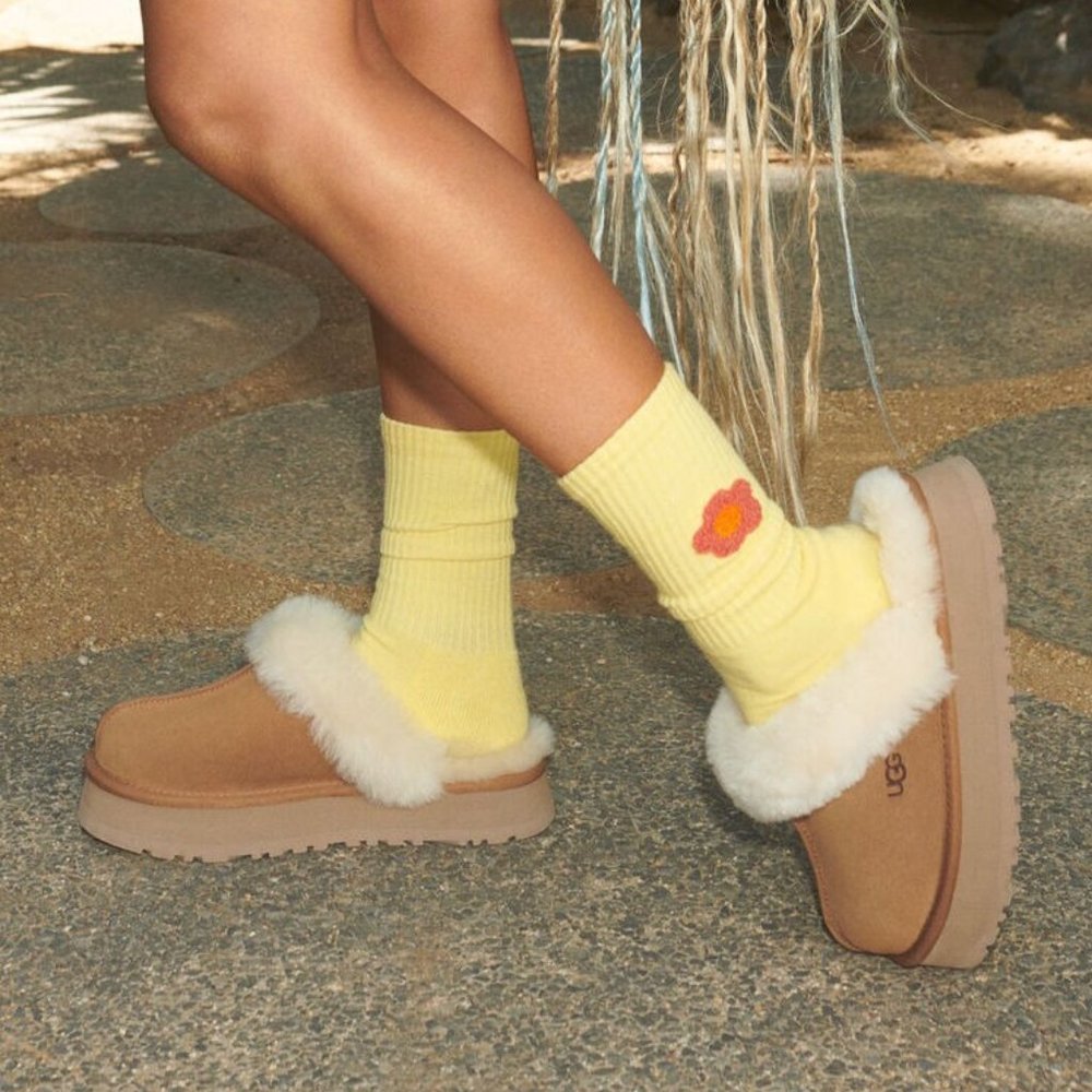 Ugg Platform Disquette Slippers